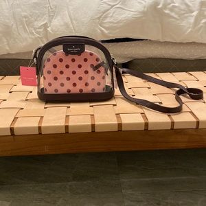 Small kate spade cross body clear bag